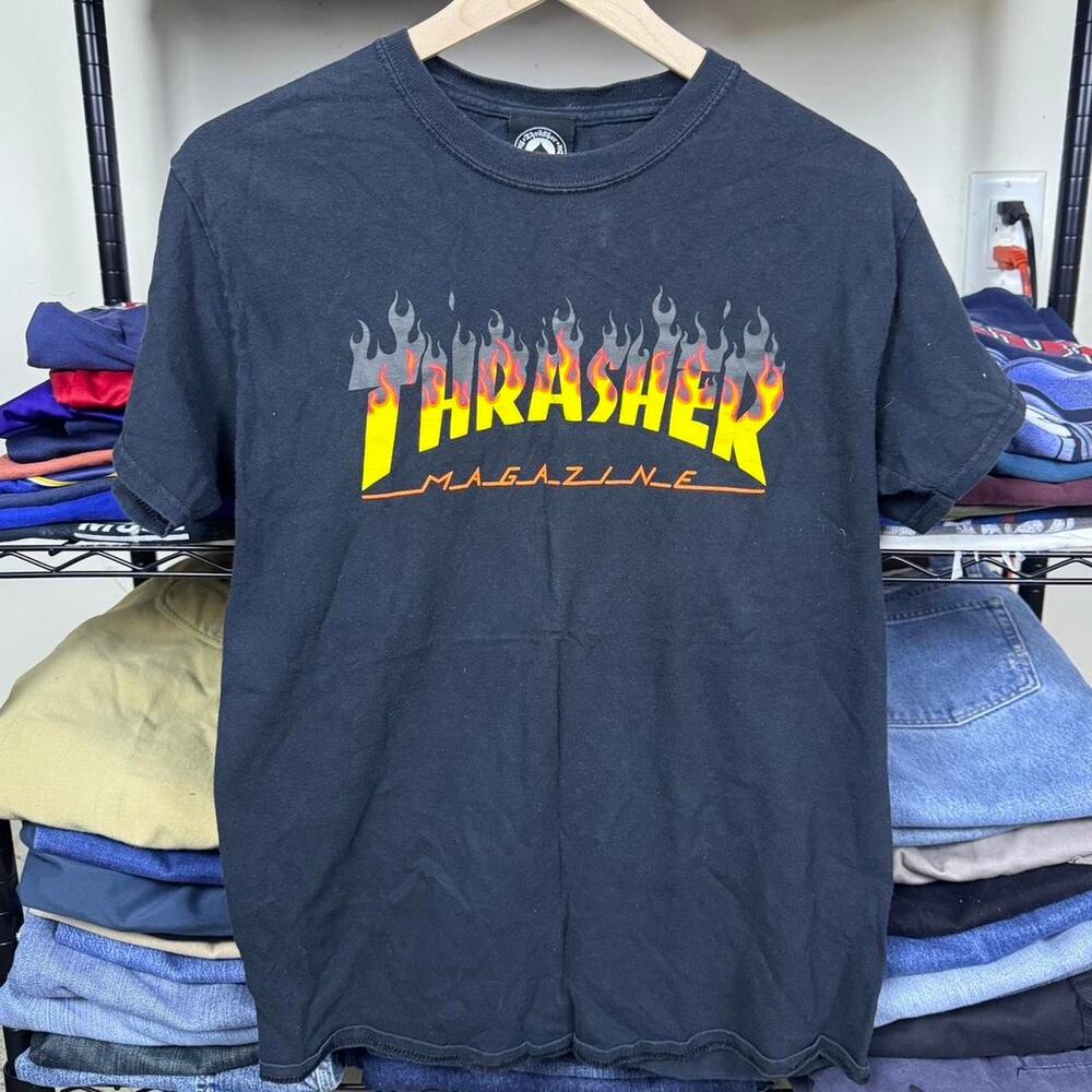 Classic graphic thrasher flame spell